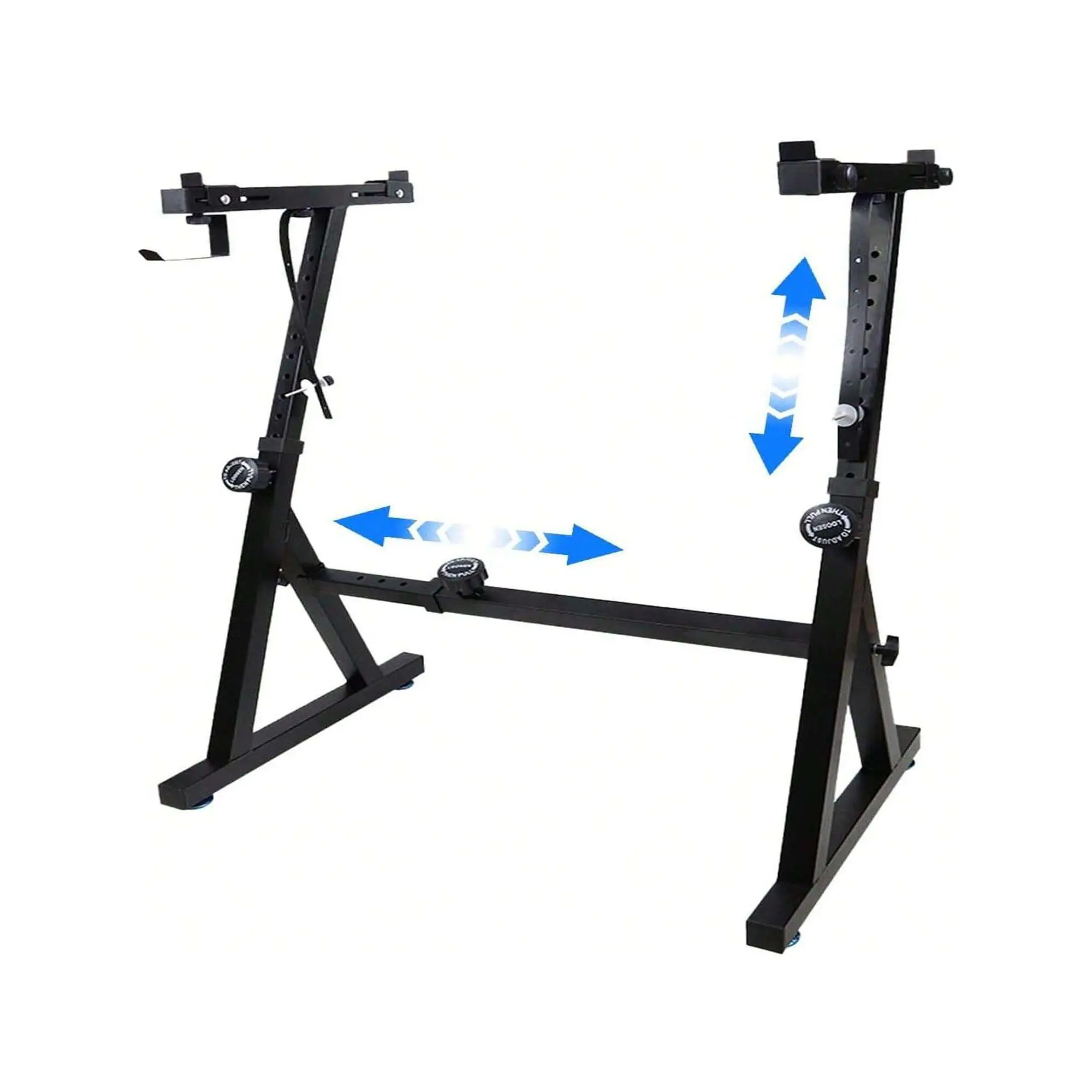 Keyboard Stand Piano Adjustable Z Style Piano Stands Heavy Duty Stable And Portable With Height And Width Adjustable Fits For 44, 54, 61 And 88 Keys Electric Pianos Black  Keyboard Stand Piano Stand, Z Style Adjustable Keybo