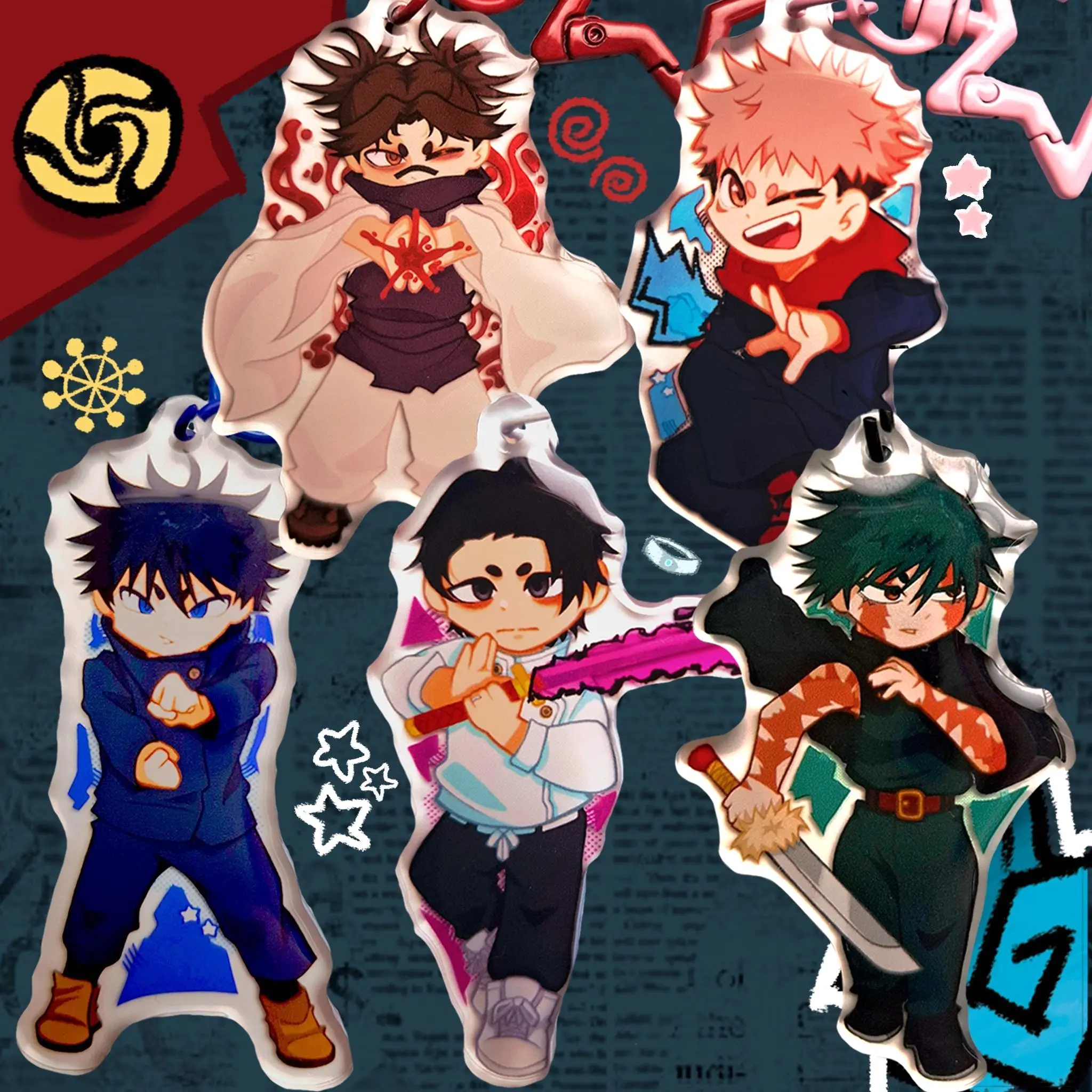 JUJUTSU KAISEN Acrylic Keychains, JJK