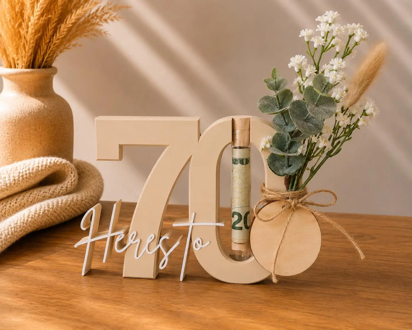70th Birthday Money Holder Bouquet