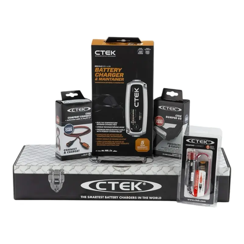 CTEK Battery Charger Vehicle Storage 12 Volt Bundle