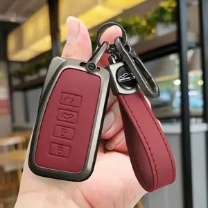 Leather Car Key Cover Case For Lexus NX GS RX IS ES GX LX RC 200 250 350 LS 450H 300H with Keychain Keyring Auto Accessories