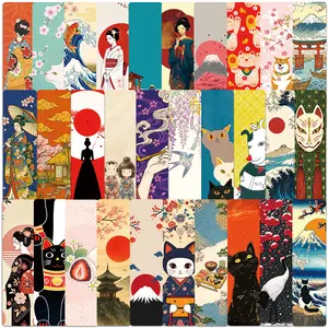 30pcs Retro Japanese Minimalist Style Bookmarks, Non-repeating Series, Simple Journaling, Artistic Creative Paper Bookmarks, Small Cards, Book Decoration Cards, Reading Annotation Cards