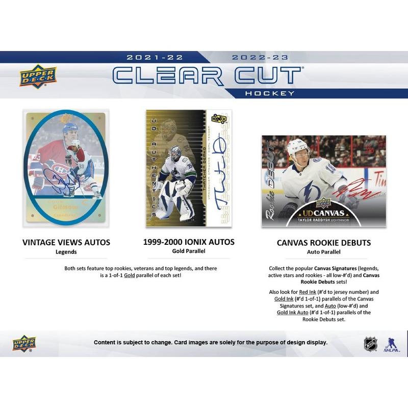 2022-23 Upper Deck Clear Cut Hockey Hobby Box