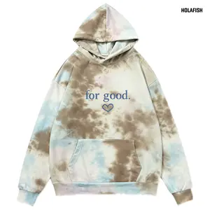 [Pre-order]Holafish Vintage Embroidered Hoodie Tie Dye Hoodies,Unisex Tie Dye Hooded Sweatshirt, Blank Hoodie, Gift For Her, Tie Dye, Hoodie Blank, Tie Dye Shirts Tops