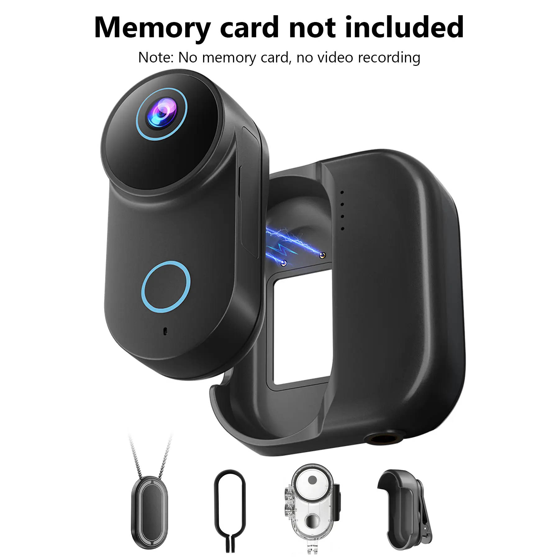 NUISK Adventure Thumb Camera, 4K Ultra HD, 6-Axis Anti-Shake, Compact Magnetic Sports Camera,Full Body Waterproof, 5 Hours Battery Life, with Helmet & Bicycle Mounts, Suitable for Cycling, Vlog and TikTok Shooting summerwins