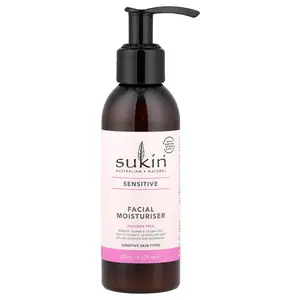 Sukin Facial Moisturiser, Sensitive, 4.23 fl oz (125 ml)