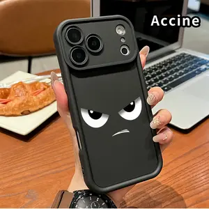 Phone Case for iPhone 17 Pro Max 16 Plus 15 14 13 12 11 Air E Angry Eyes Symbol Pocket-Friendly Shockproof Silicone Protective Softcase