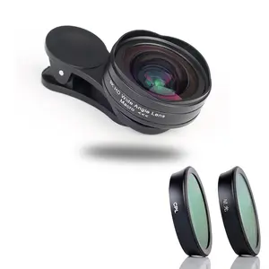 9K Live Stream Macro Lens Kit 37mm 52mm Universal Phone Clip On