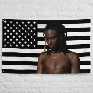 Osamason American Flag Tapestry  Underground Rapper Wall Art 40in*60in Tapestry Home Bedroom Decor Modern Stripe Design