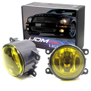iJDMTOY Pair Selective Yellow Lens Fog Light Lamp Assemblies w/ 55W H11 Halogen Bulbs For Acura Honda, For Ford, ForNissan Subaru Suzuki etc