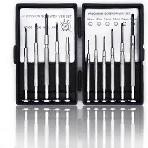 11PCS Mini Screwdriver Set, Small Tools with 11 Different Size Flathead and Phillips Screwdrivers, Precision Screwdriver Set for Jewelry, Watch, iPhone, Toys, Computer, Eyeglass Repair