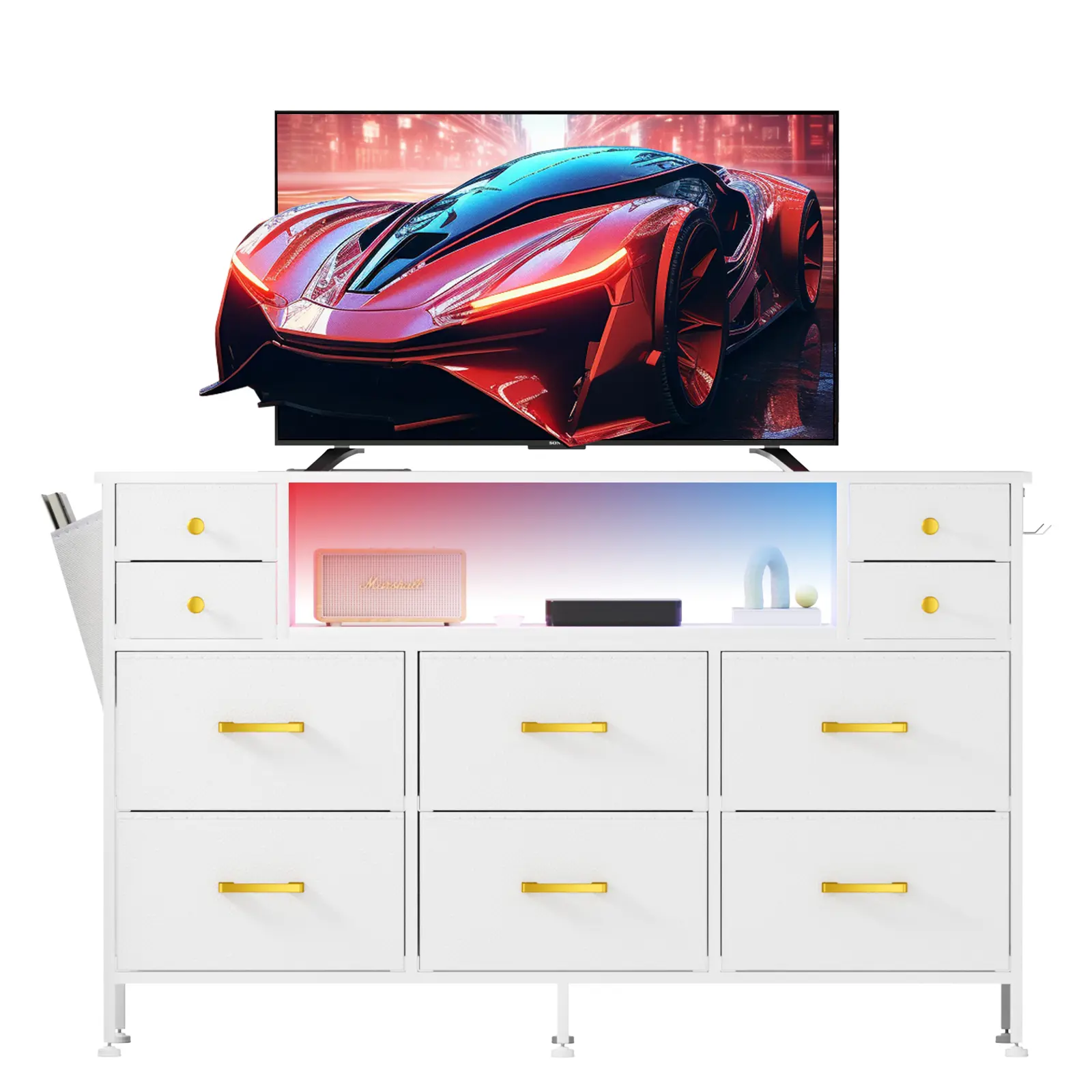 Basic Dresser - NO LED NO USB Ports(White)