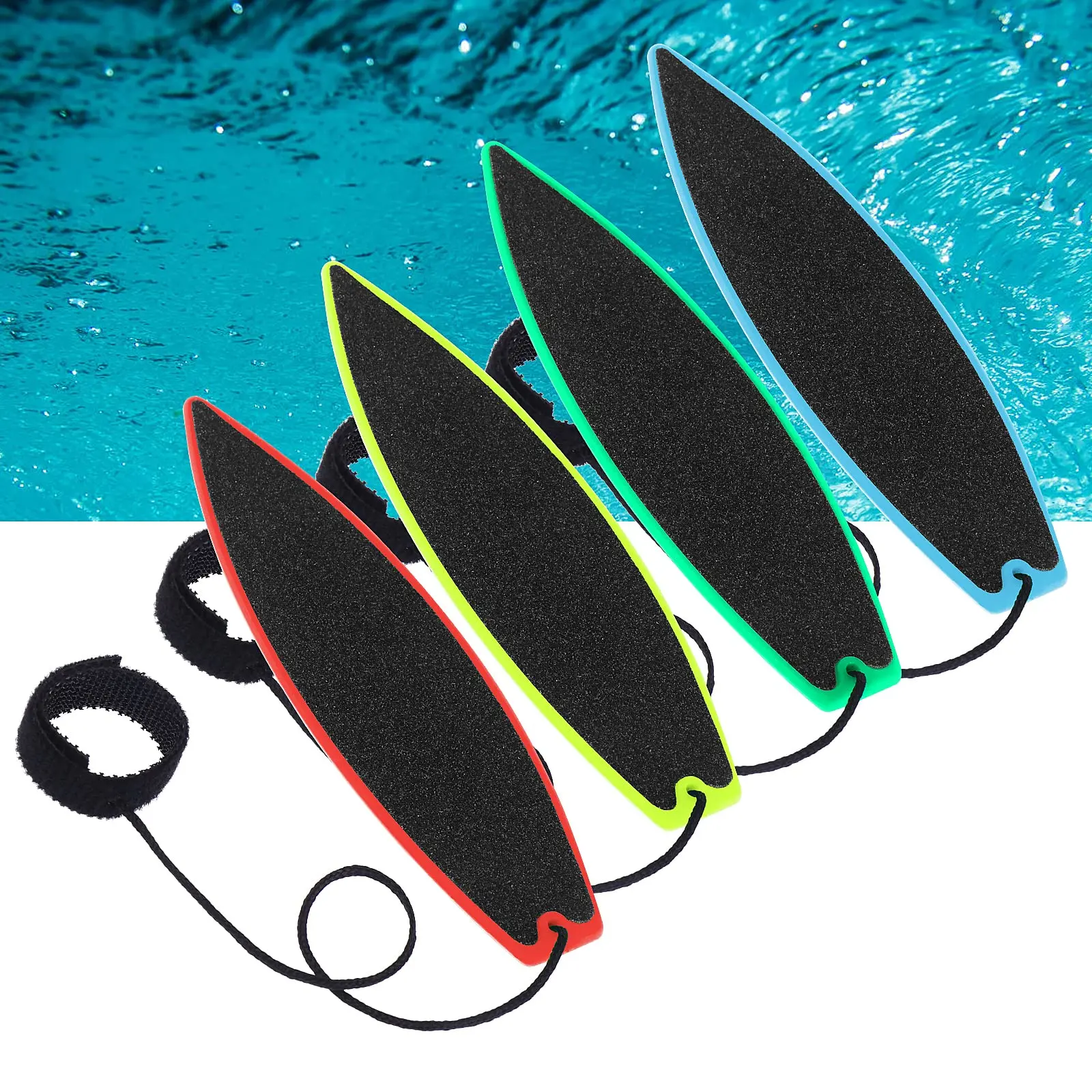 4 Pack Mini Finger Surfboards, Plastic Fidget Spinner Boards with Enhanced Friction Grip, Surfing Training Toys, Gifts for Teen Boys