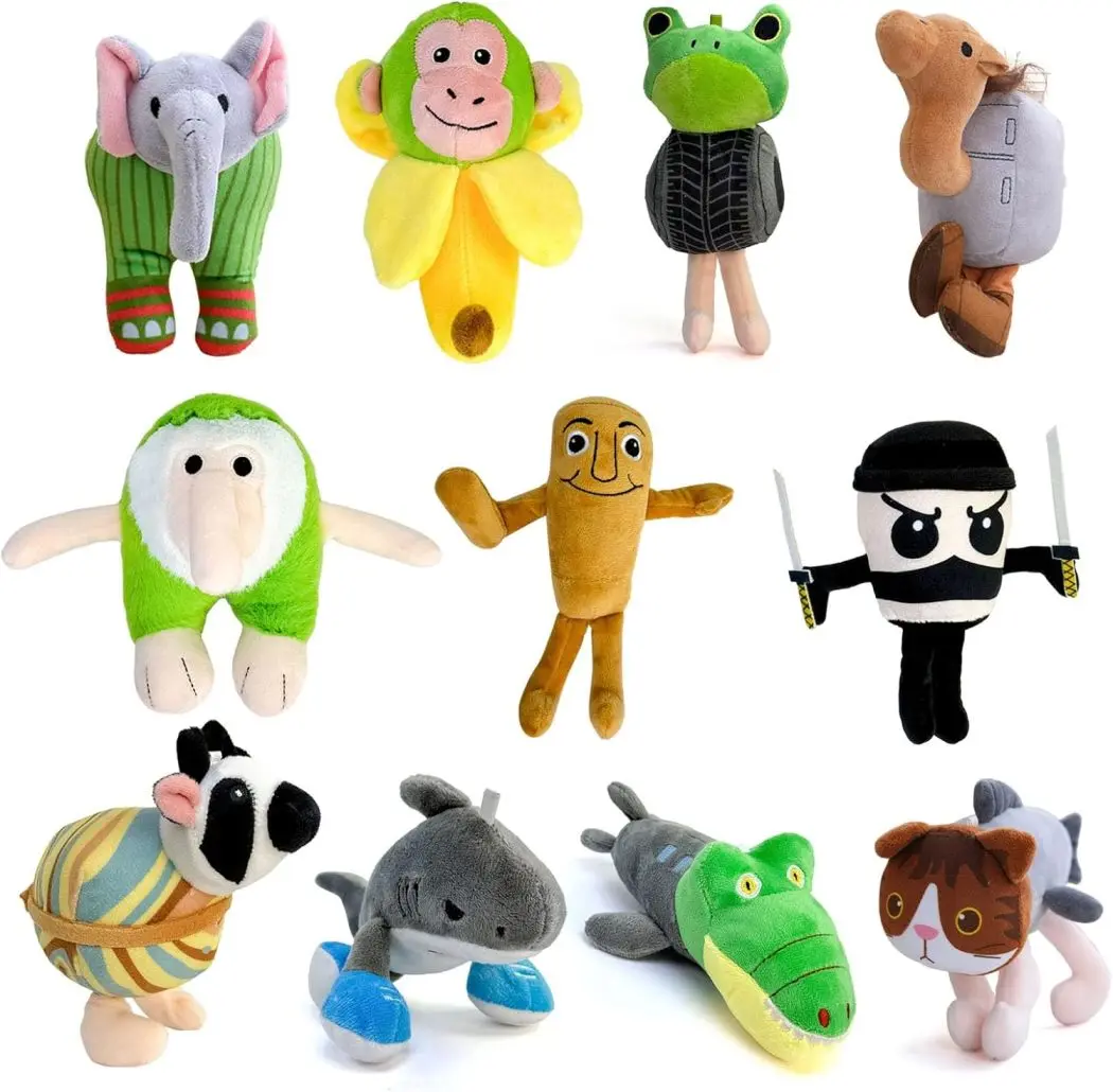 11PCS Italian Brainrot Plush,Soft Stuffed Meme Dolls for Collectors, for Kids and Adults Collectors, Aesthetic Décor & Funny Gift Ideas