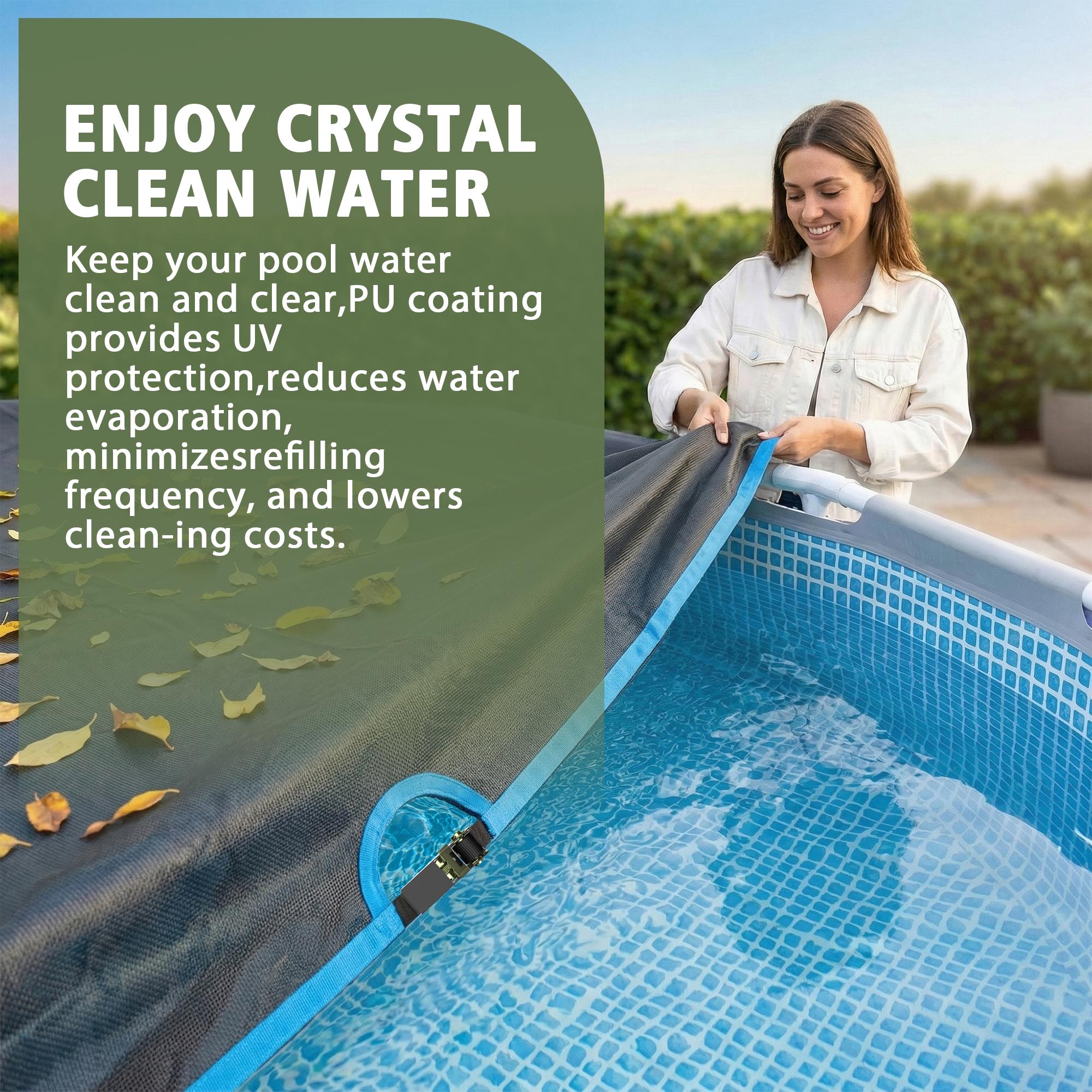 for outdoor  framed above-ground , made of Oxford fabric as a Four seasons  protector, equipped  heavy-duty mechanical buckles and straps, waterproof   , suitable for framed  and hot tubs.