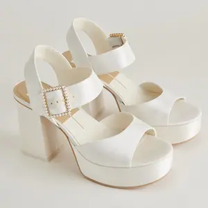 Dolce Vita BOBBY PEARL HEELS WHITE PEARLS