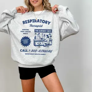 Respiratory Therapist Crewneck, Respiratory Care Week Sweatshirt, RRT Shirt, Lung Anatomy Sweater, Gift For Her