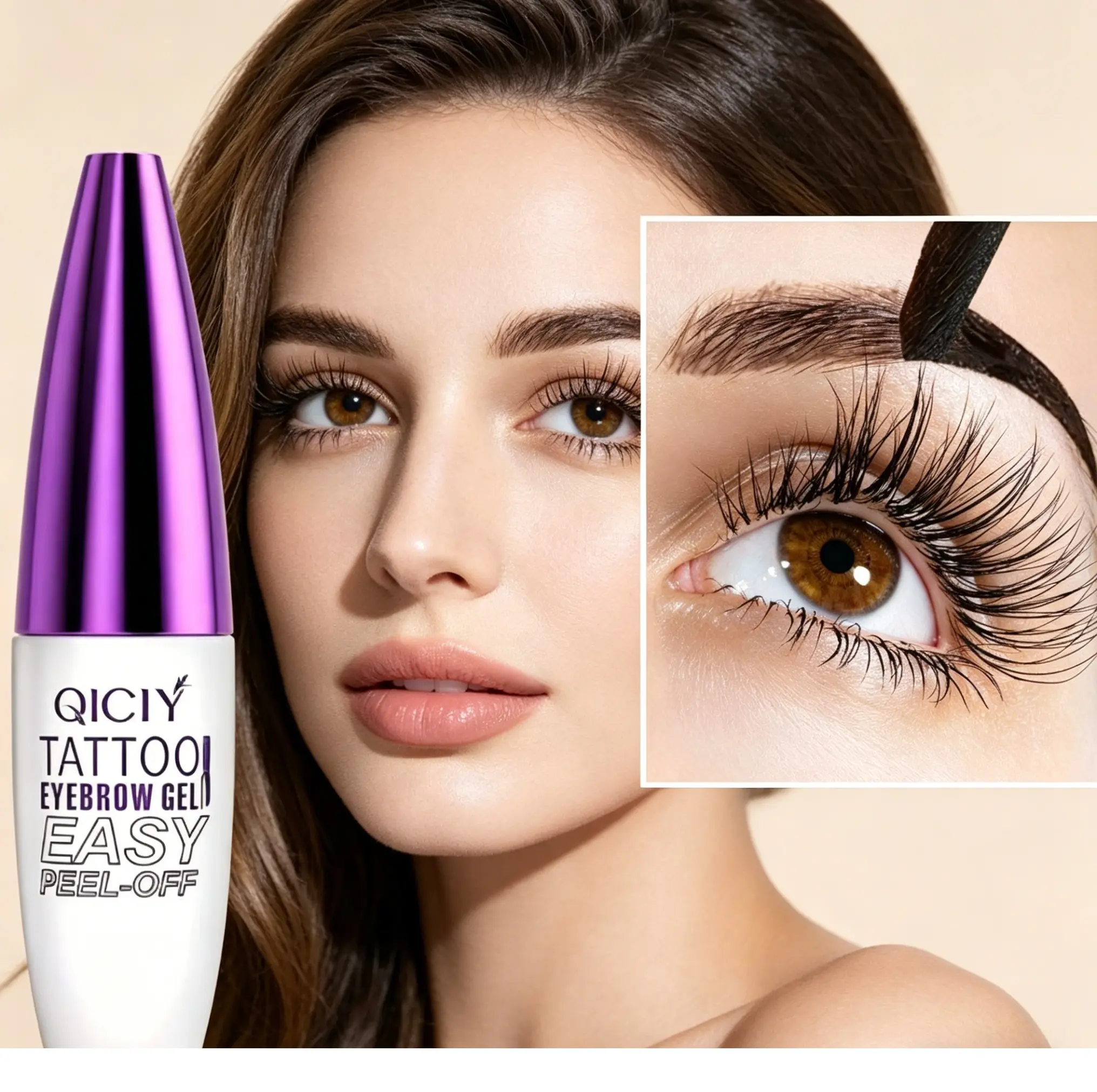 "Big savings on our peel-off tattoo eyebrow gel! Super fast to tint, totally beginner-friendly, gives you natural brows in multiple shades. Perfect for anyone who wants easy, long-lasting makeup! Cosmetic Durable