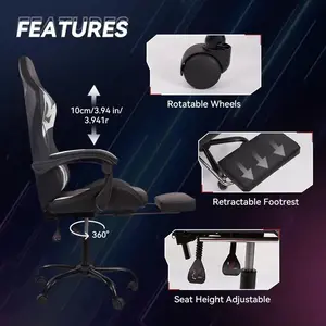 Lightweight Gaming Chair Silent Casters Practical Comfort Cooling Feature Essential for Immersive Gaming Sessions Made PU