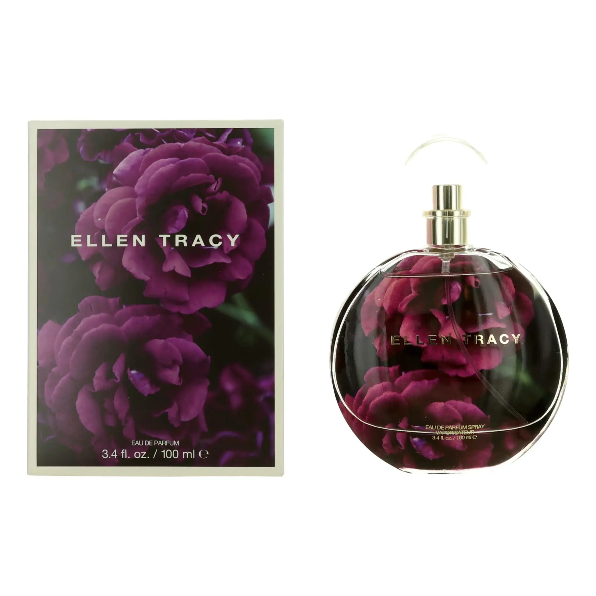 Ellen Tracy Dream Florals Purple Gourmand Women's Perfume - 3.4oz EDP Spray, Fruity, Rose, Aromatic Flower, Berry Notes, Luxury Women's Fragrance, Perfumes, Gifts For Women