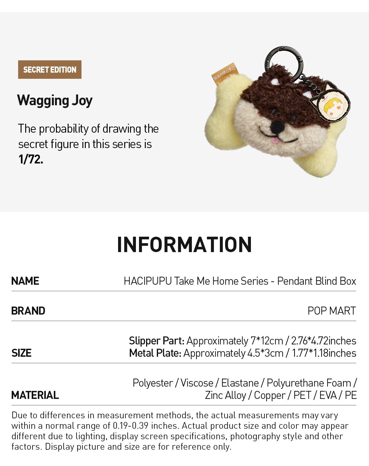 POP MART HACIPUPU Bring your puppy home Blind Box Keychain