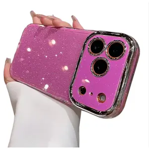 Luxury Fine Glitter iPhone Case | Starry Sparkle Anti-Drop Cover for 17 Pro Max/16/15/14/13/12