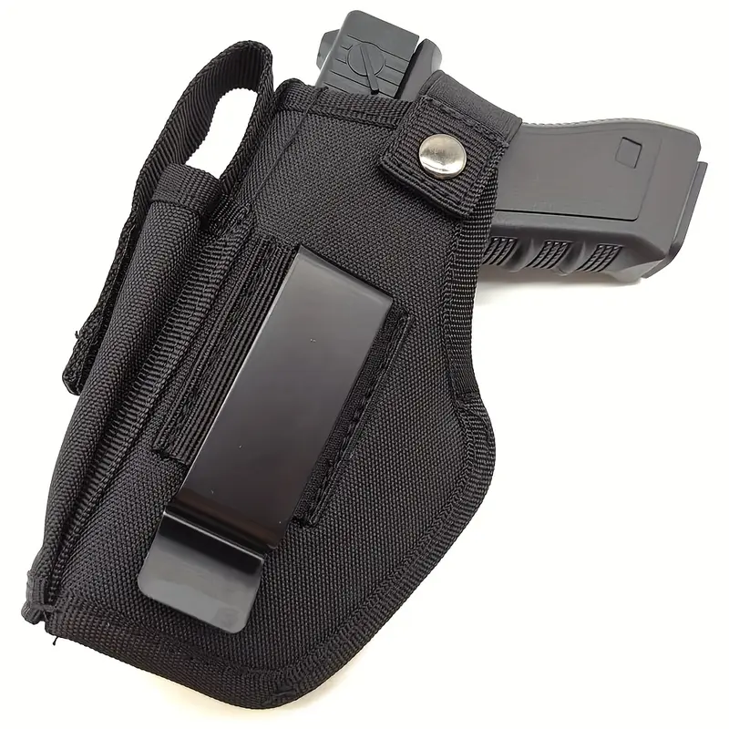Concealed Hunting Holster - Universal Unisex IWB/OWB Belt Loop Holster with Snap Closure, Magazine Pouch, Right/Left Hand Compatibility for 380/9mm Pistols, Smith & Wesson M&P Shield G Series, Concealed Holster