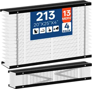 1 Pack 213 Replacement Filter, MERV 13 HVAC Furnace Filter,Compatible with AprilAire 213 Whole House Air Purifiers,Models 1210, 1620, 2210, 2216, 3210, 4200, Air Fliter20"x25"x4" PLASTIC SHIPPING WRAP TORN AT ONE END