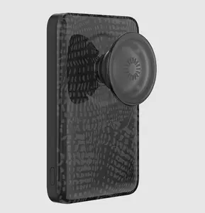 PopSockets Obsidian Petrified MagSafe PowerPack - Portable Phone Charger, Mobile Device Accessory for Phones & Electronics, Devices