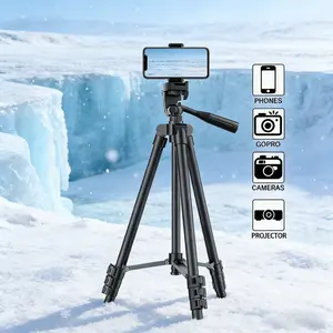 40 Inch Aluminum Alloy Phone Tripod Stand, 360 Degree Rotating Design, Extensible with Phone Holder, Ideal for Video Blogging, Recording, Photography, Photography Camera Accessories
