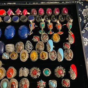 Afghan Vintage Rings – Precious Stones & Silver