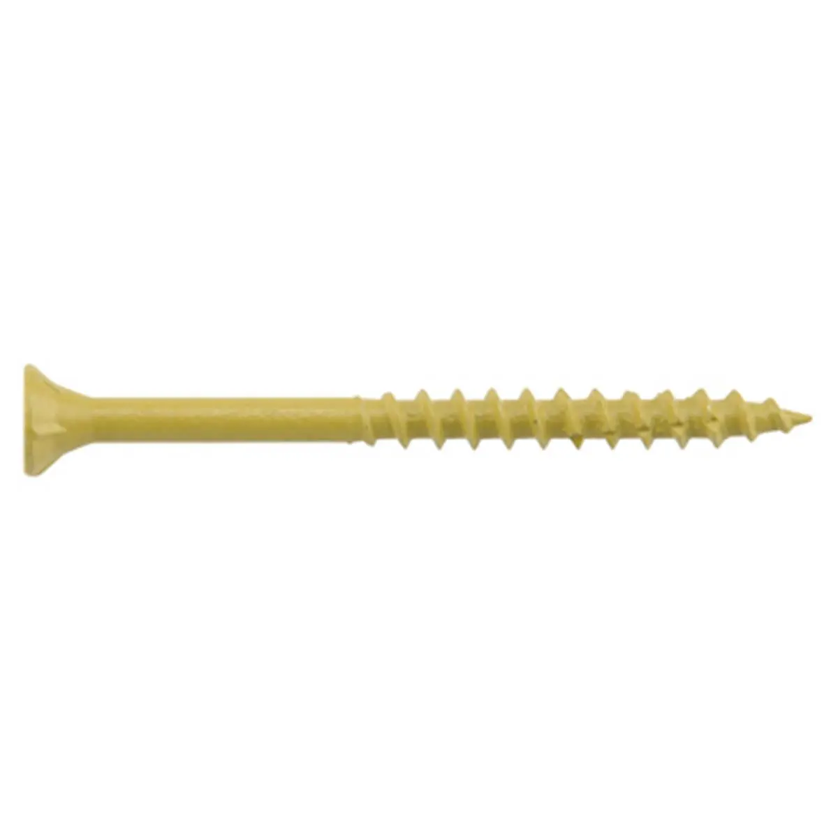 212 MAIN Self-Drilling Anchor Screws - 3.5 in. x No. 10 Deck Plus Tan Ceramic Flat Head Anchors for Exterior Use, Self Drilling Anchors
