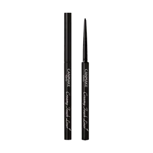 CANMAKE Creamy Touch Liner 1.5mm Waterproof Eyeliner Pencil - Smooth, Smudge-Proof, Natural Black for Beginners