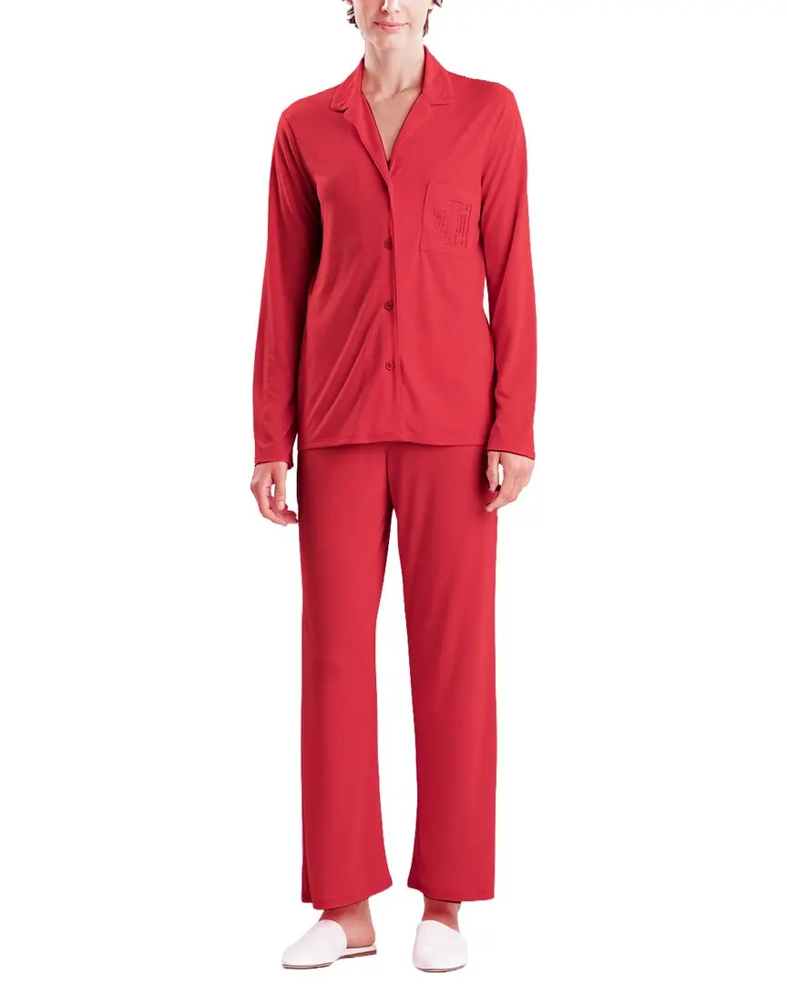 Natori Embroidered Shangri La Notch PJ Set
