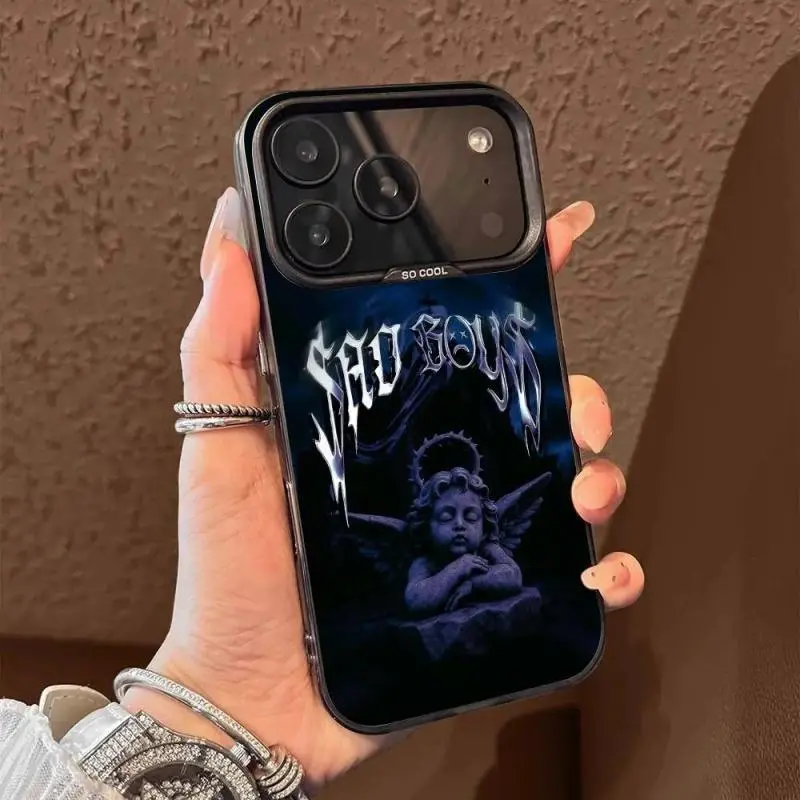 J-Junior H Sad Boyz Girlz Polycarbonate Smartphone Cover - Simple, Sophisticated Design, Durable Handheld Cellphone Protection Accessory for iPhone 17/16/15/14/13/12/11 ProMax Plus & for Samsung Devices, Ideal Fan Gift