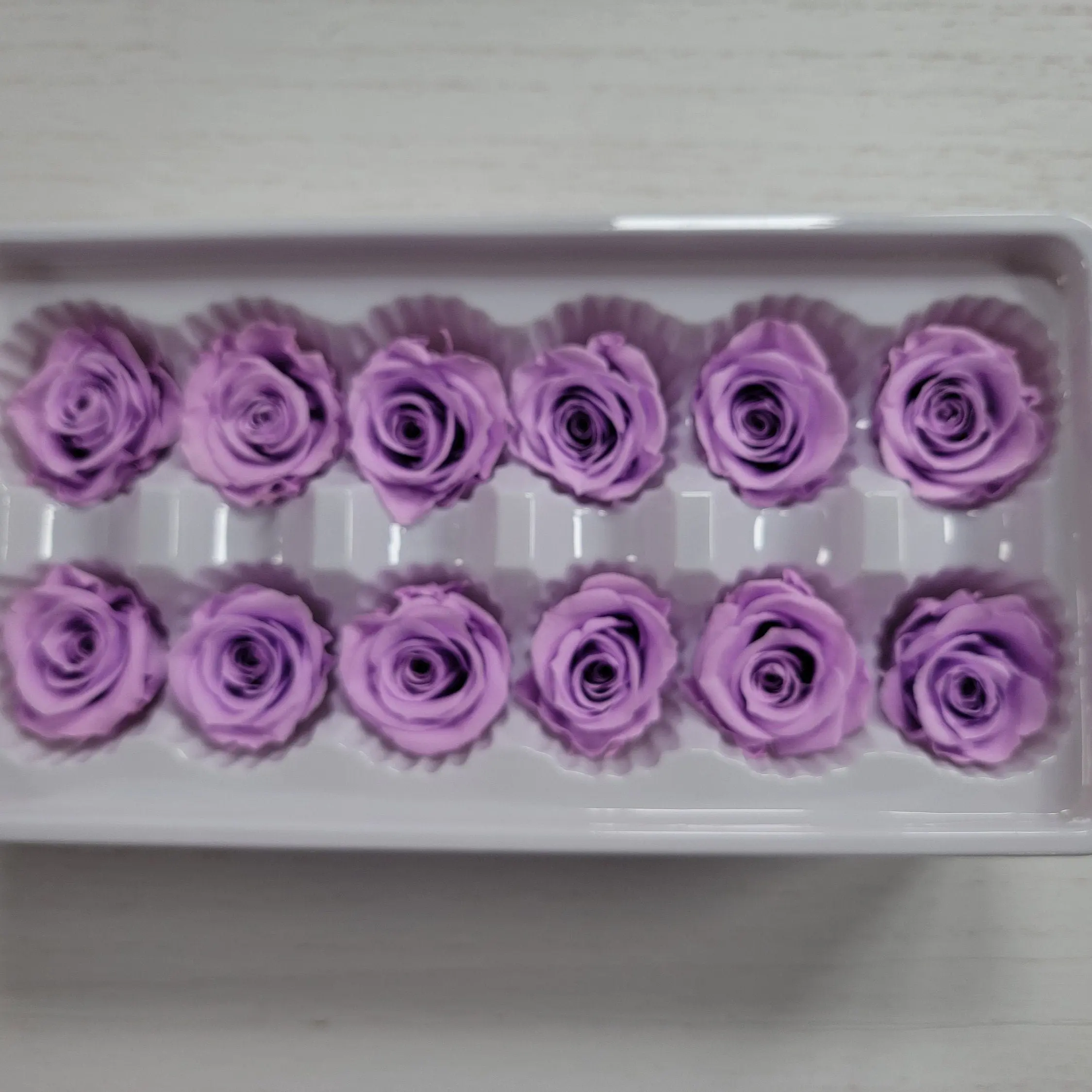 Preserved Roses - Light Purple -  For Prom, Christmas, Wedding - Dried Roses For Bouquet - Eternity Roses - Forever Roses - 12 Pack, 8oz