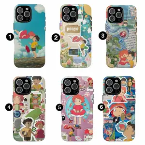 Ponyo Phone Case Studio Ghibli Cover, Trendy Protective Case for iPhone X, 11, 12, 13, 14, 15 & more –  SS Galaxy S21 to S25 Ultra, Plus with Suction