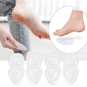 4 Pack Metatarsal Pads Anti Slip Transparent Forefoot Pad Gel Foot Pads for Ball of Foot Forefoot Cushions for Women Men Fashion Accessories