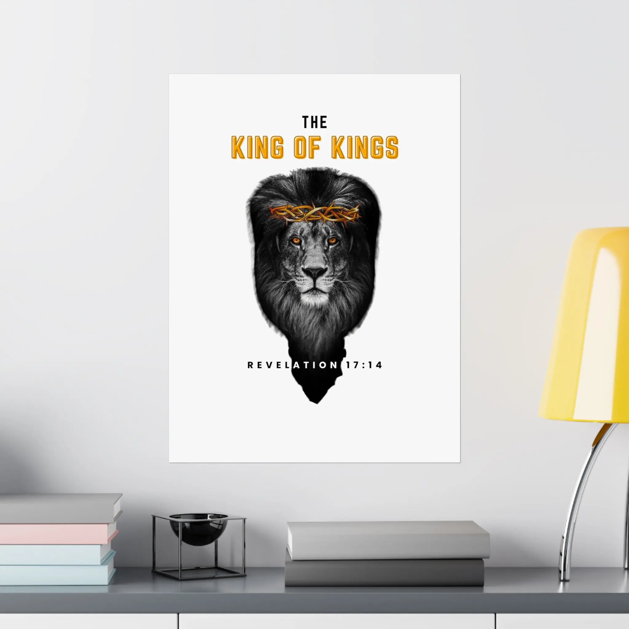 The King of Kings Premium White Matte Poster