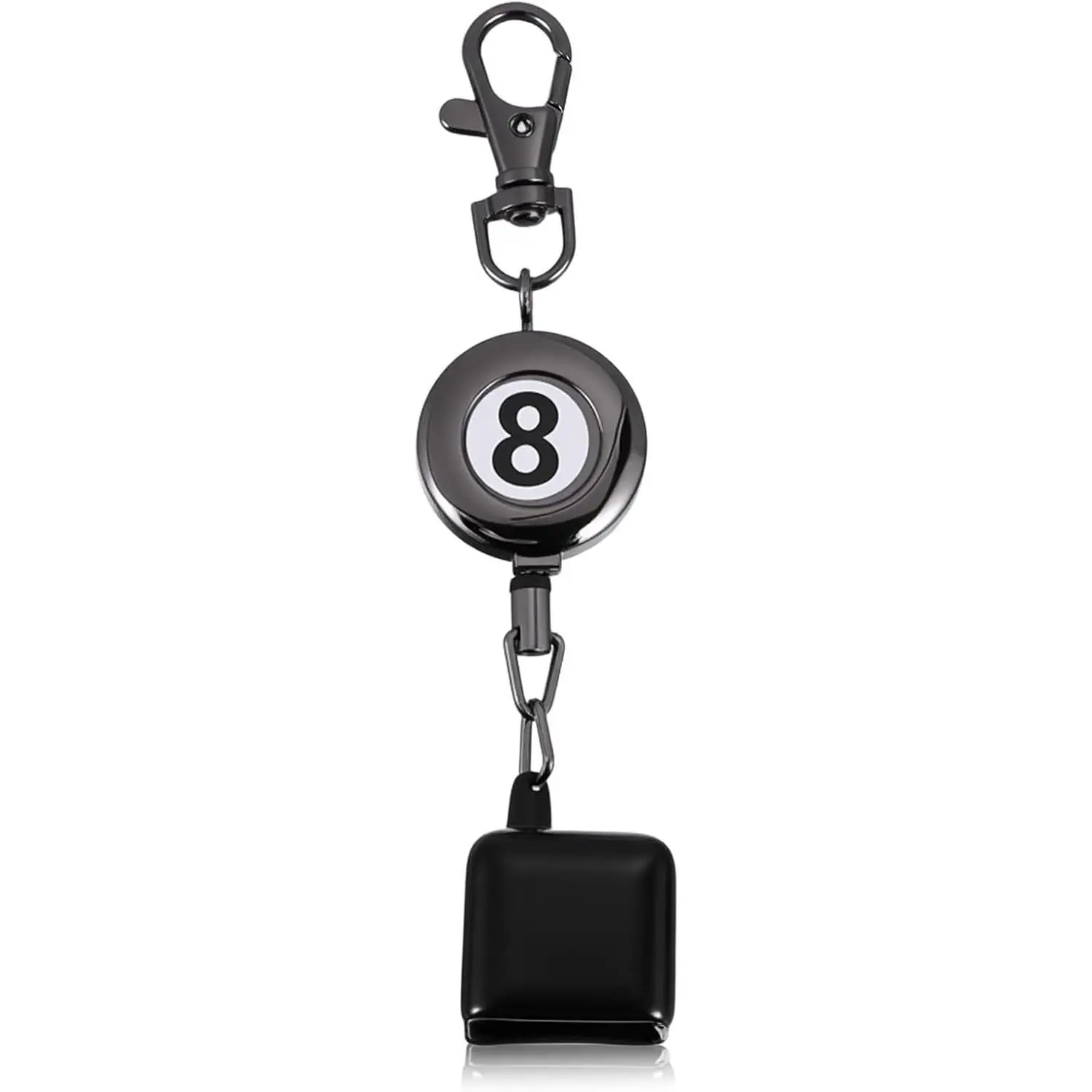 Billiard Chalk Holder with Retractable Key Ring, Chalk Holder Pool Billiards Accessories for Billiard Lovers