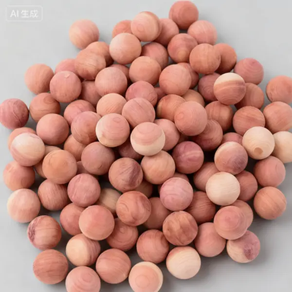 100-Piece Fragrant American Cedar Moth Repellent Balls - 0.87in Diameter Reusable Spray-Compatible Wooden Spheres with Satin Bags for Drawers/Closets Clothes Protection, No, Diameter 0.87In