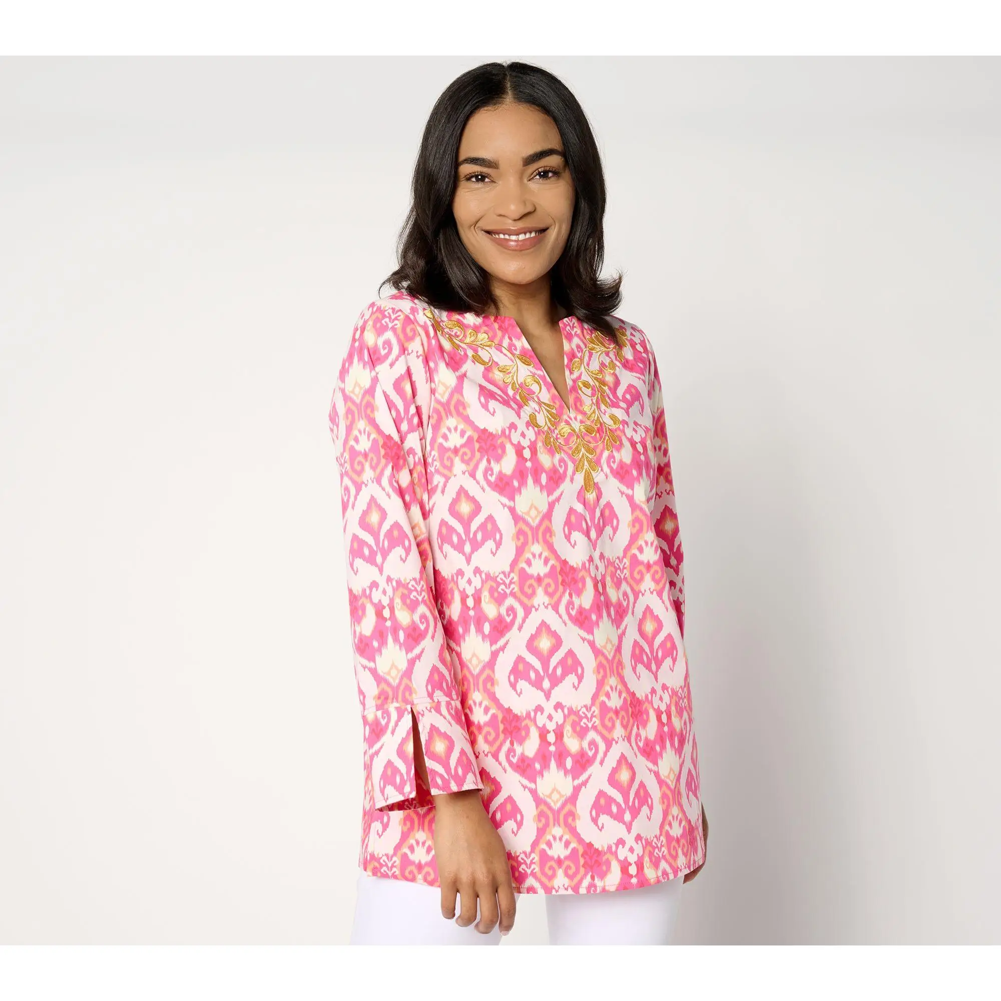 Bellisima by Kim Gravel Ibiza Ikat Boutique Soutache Tunic