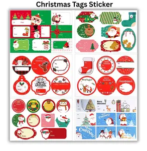 Christmas Special 144-Count Christmas Tags Sticker, 48 Jumbo Designs - Christmas Self Adhesive Name Tags Stickers, Holiday Present Labels (Small)