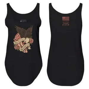 Women's Beautiful Badass Revolution Flowy Tank - Black