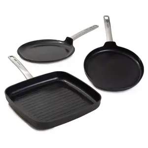 BergHOFF Graphite 3Pc Non-stick Ceramic Specialty Cookware Set