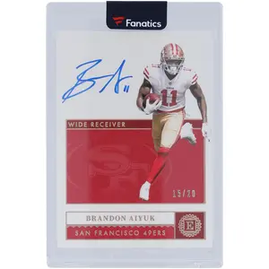 Brandon Aiyuk San Francisco 49ers Autographed 2021 Panini Encased Autograph #84 #15/20 Card - Fanatics Authentic Certified