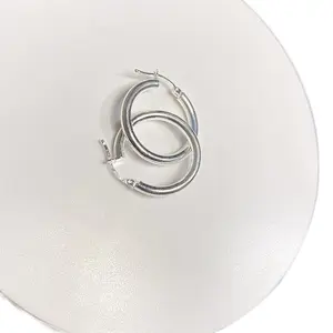 Arracadas de Plata 925 italiana Aretes de lujo brillantes refinado estilo único para ella regalo perfecto