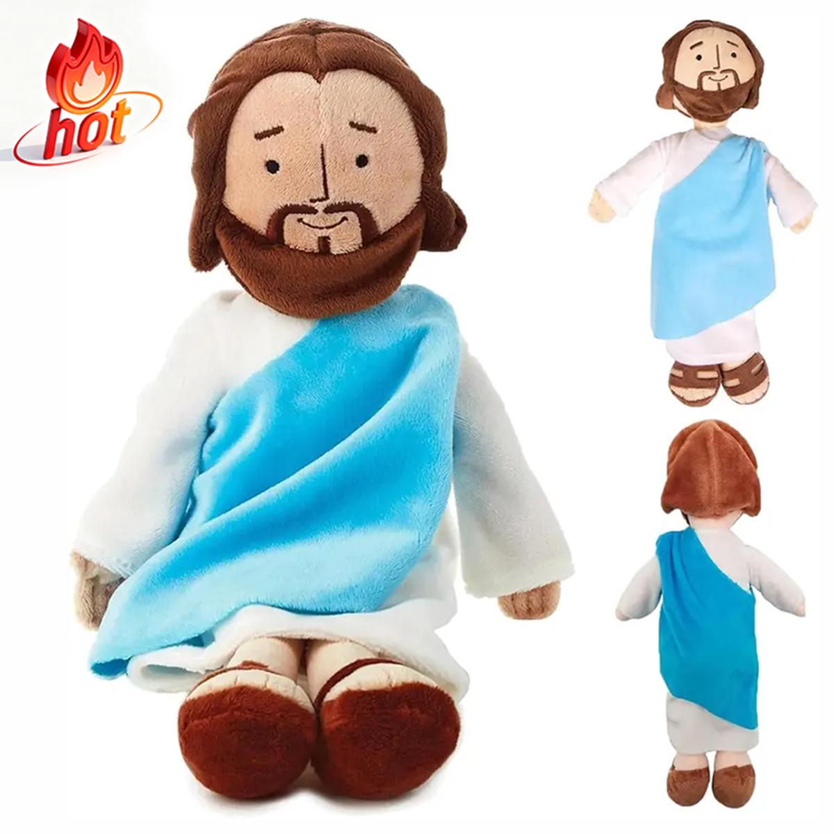 13" Jesus Plush Toy Stuffed Jesus Christian Plushie Doll Religious Gift for Easter Christmas Church