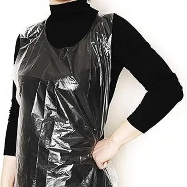 Disposable Aprons 50 Count Waterproof Plastic Apron Painting, Cooking, Housework, and Picnics