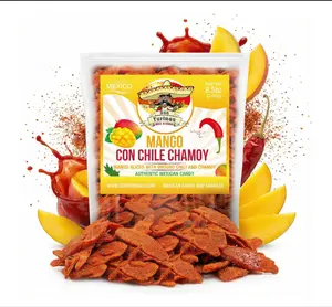 Chili Chamoy Mango Slices, 8.5 oz. Bag of Authentic Mexican Dry Fruit Candy, Sweet and Spicy Flavor, Fresh and Natural Dulce Mexicano, by Don Turinos